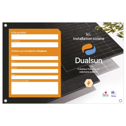 Panneau de chantier Dualsun